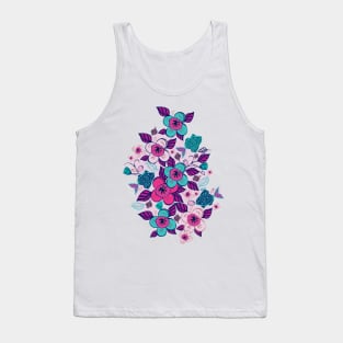 Japanese dream garden flower doodles Tank Top